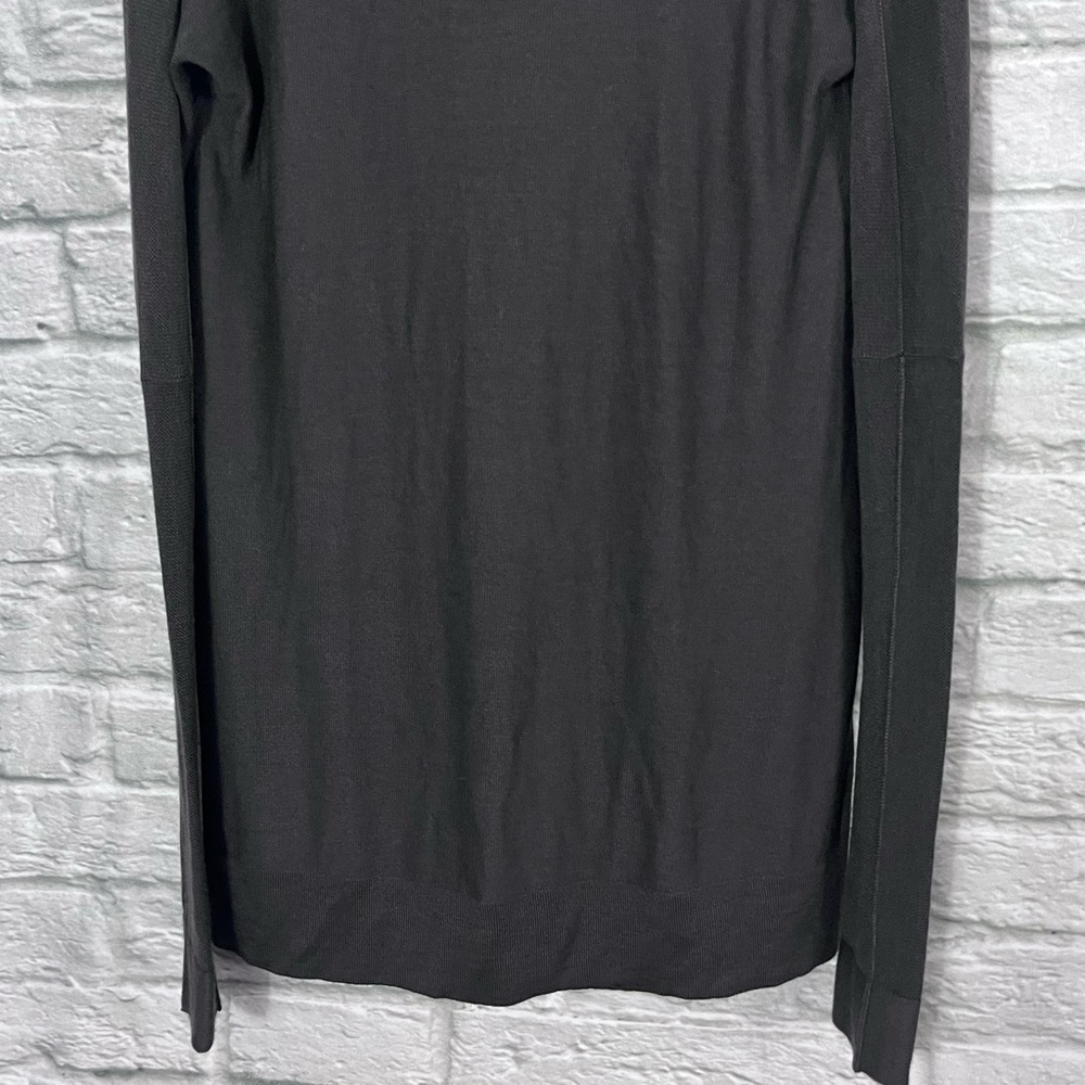 NWT Urban Zen By Donna Karen Size S/M Grey Easy Cowl Neck Sweater Cashmere Silk - Picture 8 of 13
